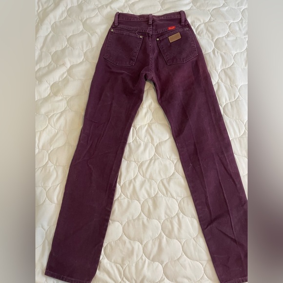 Purple vintage wranglers, size 3x34. Only been work a few times. - Picture 2 of 4